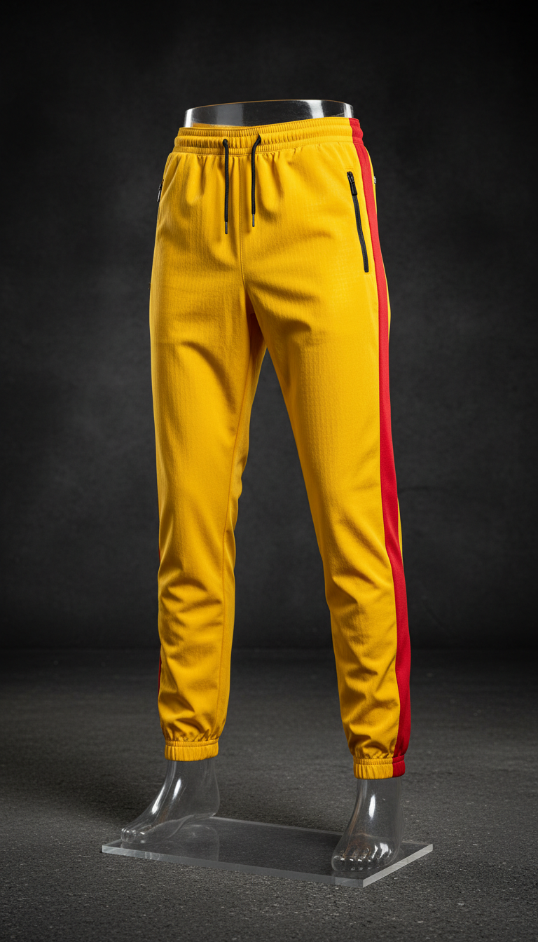 Pantaloni tecnici giallo acceso