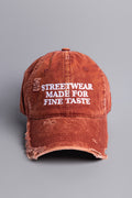 DISTRESSED DRE CAP // WINE