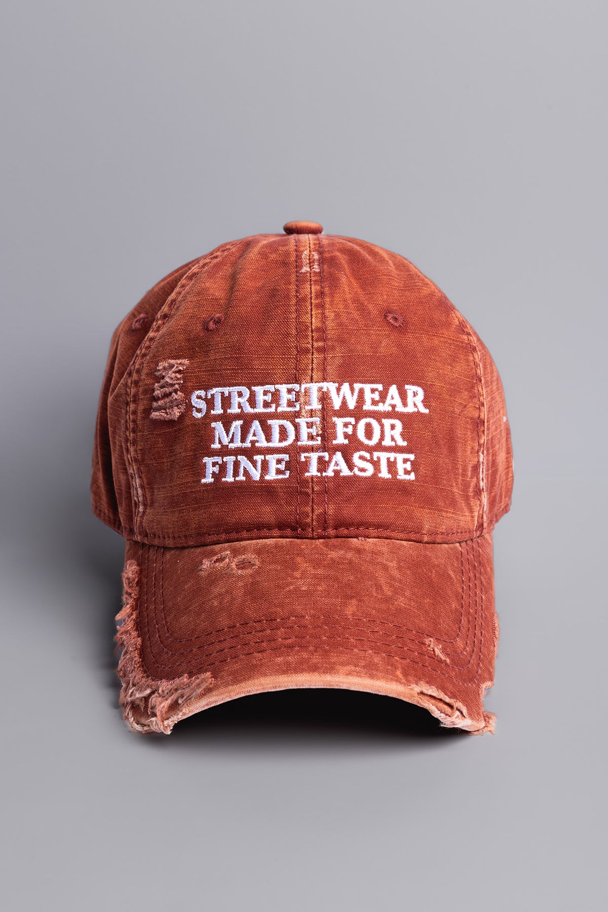 DISTRESSED DRE CAP // WINE